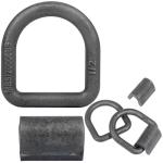Heavy Duty Weld-On Forged D Rings - 2 Pack