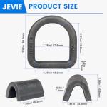 Heavy Duty Weld-On Forged D Rings - 2 Pack