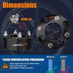 GAsupply 2" Black ATV Wheel Spacers 4x110