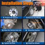 GAsupply 2" Black ATV Wheel Spacers 4x110