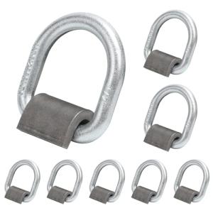 Leero Heavy Duty 1/2" D Rings - 8 Pack