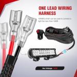 Nilight 16 AWG Wiring Harness Kit for ATVs