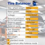 WEIZE 2.0 HP Automatic Tire Changer & Balancer