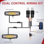 Nilight 6-Inch LED Light Pods with Dual Control