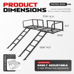 Adjustable Gelacie Truck Bed Rack for ATV/UTV