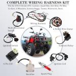 HOOTO ATV Complete Wiring Harness Kit for Quads