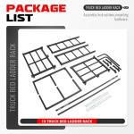 Adjustable Gelacie Truck Bed Rack for ATV/UTV