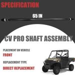 Front Prop Drive Shaft for Polaris Ranger & General