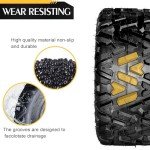 All Terrain ATV UTV Tire Set 25x8-12, 25x10-12