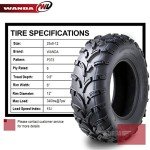 WANDA 25x8-12 6-Ply ATV/UTV Mud Tires