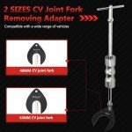 limontek Inner CV Axle Puller Removal Tool with Slide Hammer & 48mm 63mm CV Joint Fork Adapter, Front Wheel Drive Axle Puller Slide Hammer Set