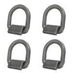 Heavy Duty Weld-On D-Ring Tie Downs, 4-Pack