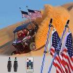 S7 Remote Control RGB LED Whip Lights 2-Pack