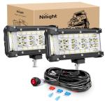 Nilight 5.5 Inch LED Light Bar with Wiring Kit