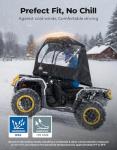 KEMIMOTO Universal ATV Cab Enclosure with Heated Grips