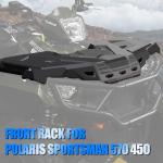 A & UTV PRO ATV Front Rack & Rear Rack Kit for Polaris Sportsman 570 450 Accessories 2017-2020, 2022-2024 Touring 570 Storage Cover Lid Rear Rack Assembly Kit, Replace OEM # 2636440-070, 2635059-070