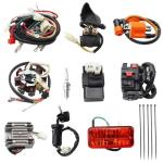 PRO BAT Complete Electrics 4 Stroke Wiring Harness Kit 8 Coil CDI Stator Tail Light for 150cc 200cc 250cc 300cc 4 Wheelers Stroke ATV Go Kart Quad Pit Dirt Bike Compatible with Zongshen Lifan YX