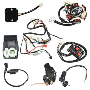 sthus 150CC GY6 Wiring Harness Wire Loom Stator CDI Switch Electrics Assembly for 4-Stroke Engine 150CC 125CC Go Kart ATV Scooter Buggy