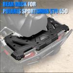 A & UTV PRO ATV Front Rack & Rear Rack Kit for Polaris Sportsman 570 450 Accessories 2017-2020, 2022-2024 Touring 570 Storage Cover Lid Rear Rack Assembly Kit, Replace OEM # 2636440-070, 2635059-070