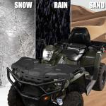 A & UTV PRO ATV Front Rack & Rear Rack Kit for Polaris Sportsman 570 450 Accessories 2017-2020, 2022-2024 Touring 570 Storage Cover Lid Rear Rack Assembly Kit, Replace OEM # 2636440-070, 2635059-070