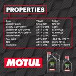 Motul 5100 4T 10W40 Motorcycle Oil - Technosynthese Semi-Synthetic with Ester - API SP JASO MA2 - For Street, Off-Road, ATV, UTV - Smooth Shifting & Engine Protection 4L