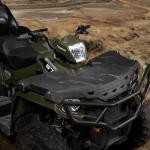 A & UTV PRO ATV Front Rack & Rear Rack Kit for Polaris Sportsman 570 450 Accessories 2017-2020, 2022-2024 Touring 570 Storage Cover Lid Rear Rack Assembly Kit, Replace OEM # 2636440-070, 2635059-070