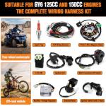 GY6 125cc 150cc Wiring Harness Kit for ATV