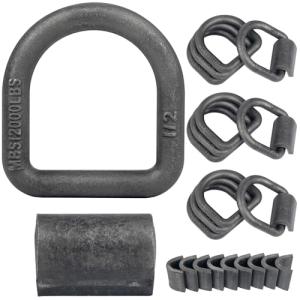 Heavy Duty 1/2" Weld-On D Rings for Tie-Downs