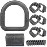 Heavy Duty 1/2" Weld-On D Rings for Tie-Downs