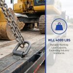 Heavy Duty 1/2" Steel D-Rings for Tiedowns