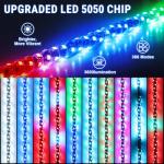 RGB LED Whip Lights with Remote Control - 2 Pack
