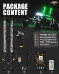 Auxbeam 2FT RGB LED Whip Lights with Control