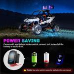 Nilight 2FT RGB LED Whip Light with Bluetooth