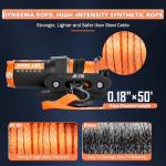 12V 2000-lb ATV/UTV Electric Winch with Rope