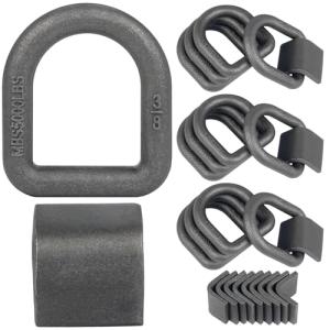 Jevie 3/8" Forged Steel D Rings - 5,000 lbs Capacity