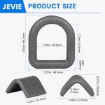 Jevie 3/8" Forged Steel D Rings - 5,000 lbs Capacity