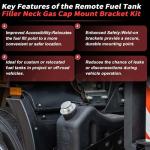 HEROFFIX Remote Fuel Tank Filler Neck Kit