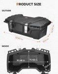 KEMIMOTO 40L Waterproof ATV Rear Storage Box