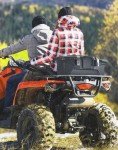KEMIMOTO 40L Waterproof ATV Rear Storage Box