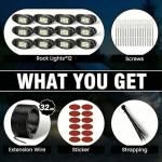 YONEDA 12 Pod Ultra Bright LED Rock Lights