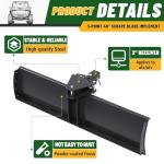 ECOTRIC 48" Adjustable Scrape Blade for ATV/UTV