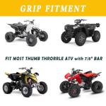 Universal 78-Inch Soft Rubber ATV Handlebar Grips