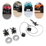 KONKENIE 7PCS Front Wheel Hub & Brake Kit