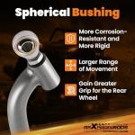 maXpeedingrods Rear Radius Bars for Polaris RZR XP