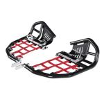 Honda 400EX 400X Aluminum Nerf Bars with Red Nets