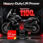 VIVOHOME Steel Scissor Jack for ATVs and Motorcycles