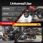 VIVOHOME Steel Scissor Jack for ATVs and Motorcycles