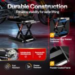 VIVOHOME Steel Scissor Jack for ATVs and Motorcycles