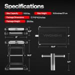 VIVOHOME Steel Scissor Jack for ATVs and Motorcycles