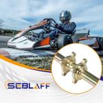 44in/1120mm Quad Go Kart Rear Live Axle Kit Sprocket Brake Wheel Hub Replacement for ATV Quad Go Karts